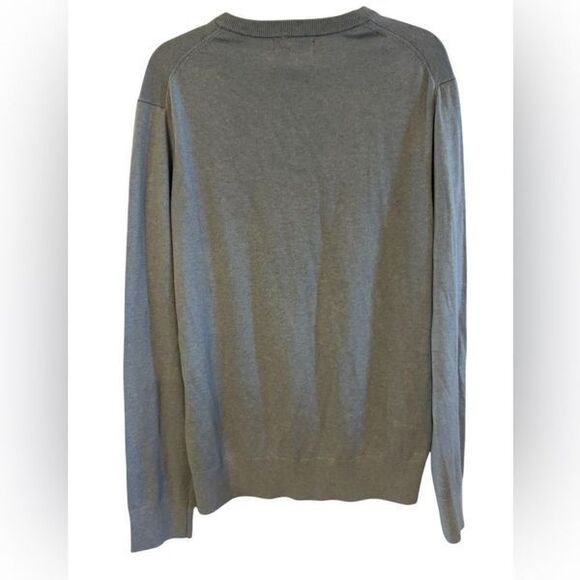 Banana Republic Premium Luxury Blend 100% Cotton V Neck Sweater L - Picture 2 of 8
